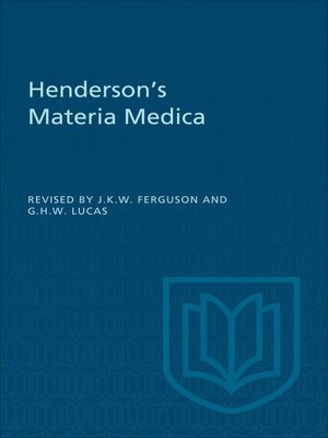 cover image of Henderson's Materia Medica